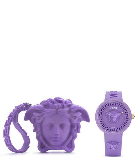 Versace Women's Medusa Pop Quartz Analog Silicone Strap 